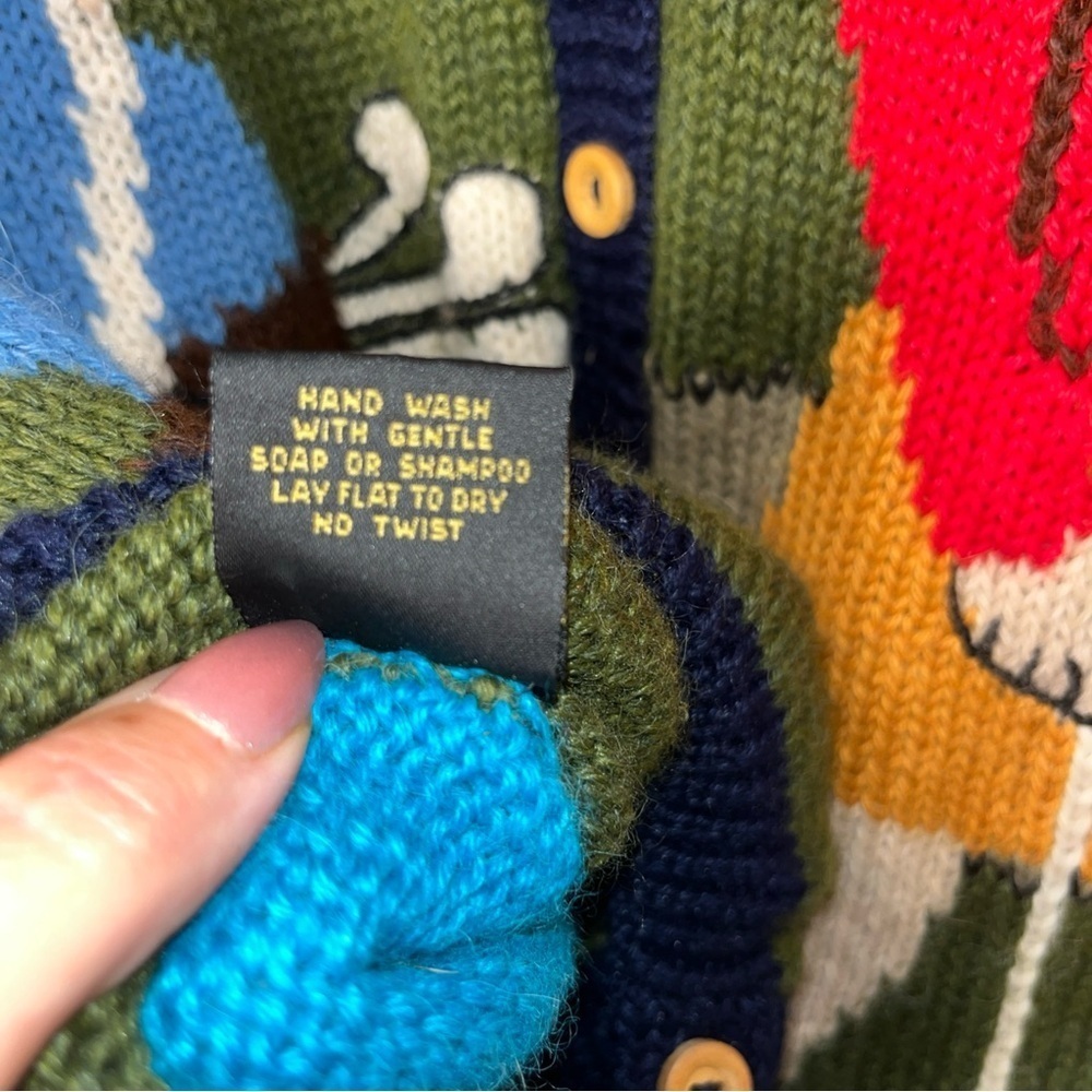Alpacas Americana Golf Themed Knit Vest - Multicolor one size - Picture 6 of 11